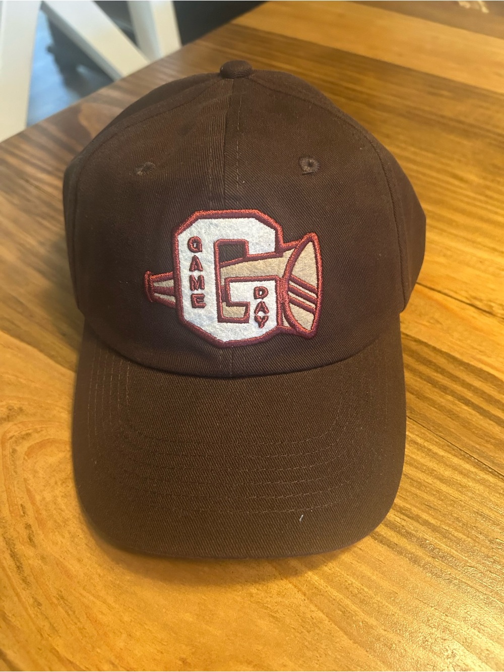 Anthropologie Brown‎ “Game Day” Baseball Cap NWT